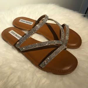 Silver Steve Madden Sandals